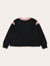 Black sweatshirt with striped details Marni Kids -  | Spazio Pritelli