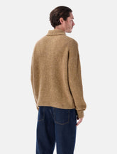 Grey wool and alpaca polo sweater Ami Paris -  | Spazio Pritelli