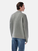 Maglione polo Ami Paris in lana con logo Ami de Coeur -  | Spazio Pritelli