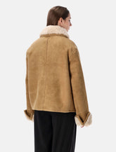 Giacca corta in shearling marrone di Ami Paris -  | Spazio Pritelli