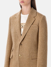 Ralph Lauren Eli slim basket-weave tweed jacket -  | Spazio Pritelli