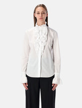 Ralph Lauren Dolley cotton broadcloth shirt with ruffles -  | Spazio Pritelli