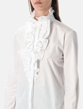 Ralph Lauren Dolley cotton broadcloth shirt with ruffles -  | Spazio Pritelli