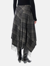 Ralph Lauren Hadiah plaid wool midi skirt -  | Spazio Pritelli