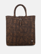 Borsa shopper in suede effetto vintage Emporio Armani -  | Spazio Pritelli