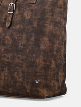 Borsa shopper in suede effetto vintage Emporio Armani -  | Spazio Pritelli