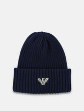Emporio Armani ribbed wool beanie -  | Spazio Pritelli