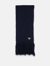 Emporio Armani ribbed wool scarf -  | Spazio Pritelli