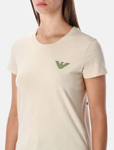 Emporio Armani New York jersey T-shirt with oversized print -  | Spazio Pritelli