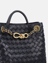 Bottega Veneta Small Andiamo Intrecciato Chain Bag -  | Spazio Pritelli
