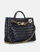 Bottega Veneta Small Andiamo Intrecciato Chain Bag -  | Spazio Pritelli