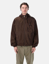 Prada Re-Nylon reversible jacket in brown and grey -  | Spazio Pritelli