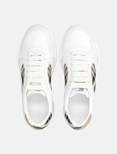 Burberry London Leather and Check Terrace Sneakers -  | Spazio Pritelli