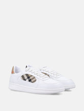 Burberry London Leather and Check Terrace Sneakers -  | Spazio Pritelli