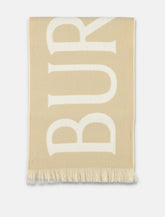 Burberry London Two-Tone Logo Wool Scarf -  | Spazio Pritelli