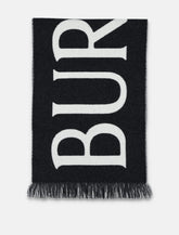 Burberry London Logo Jacquard Wool Scarf -  | Spazio Pritelli