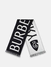 Burberry London Logo Jacquard Wool Scarf -  | Spazio Pritelli