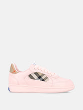 Burberry London Leather and Check Terrace Women’s Sneakers -  | Spazio Pritelli