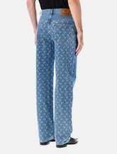 Marine Serre Moon laser blue baggy denim jeans -  | Spazio Pritelli
