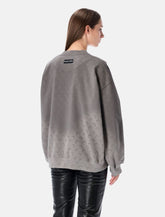 Marine Serre Faded Moon fleece relaxed sweatshirt with all-over print -  | Spazio Pritelli