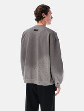 Marine Serre Faded Moon fleece relaxed sweatshirt with all-over print -  | Spazio Pritelli