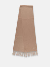 Max Mara wool scarf with embroidered logo -  | Spazio Pritelli