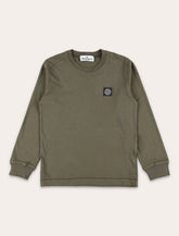 Stone Island Junior Light Cotton Jersey Long-Sleeve T-Shirt -  | Spazio Pritelli