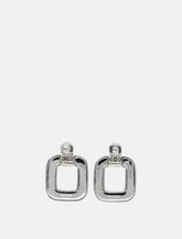 Self-Portrait silver crystal Knocker earrings -  | Spazio Pritelli
