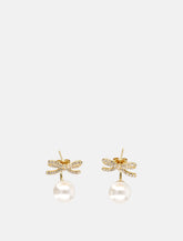 Self-Portrait gold bow earrings -  | Spazio Pritelli