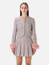 Giacca in bouclé con polsini in eco pelliccia di Self-Portrait -  | Spazio Pritelli