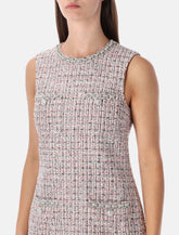 Self-Portrait bouclé sleeveless mini dress -  | Spazio Pritelli
