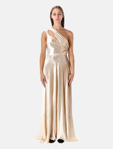 Alberta Ferretti velvet one-shoulder long dress -  | Spazio Pritelli