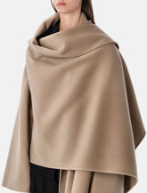 Alberta Ferretti oversized wool and cashmere cape -  | Spazio Pritelli