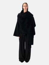 Alberta Ferretti oversized wool and cashmere cape -  | Spazio Pritelli
