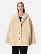 Giacca reversibile in Shearling con cappuccio Alberta Ferretti -  | Spazio Pritelli