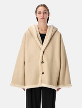 Giacca reversibile in Shearling con cappuccio Alberta Ferretti -  | Spazio Pritelli