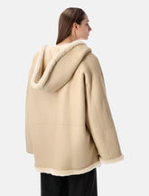 Giacca reversibile in Shearling con cappuccio Alberta Ferretti -  | Spazio Pritelli
