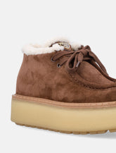 Prada suede Chukka boots with shearling lining -  | Spazio Pritelli