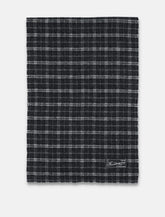 mfpen wool fringed checkered scarf -  | Spazio Pritelli