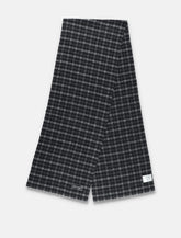 mfpen wool fringed checkered scarf -  | Spazio Pritelli