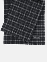 mfpen wool fringed checkered scarf -  | Spazio Pritelli
