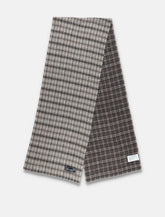 Mfpen checked wool fringed scarf -  | Spazio Pritelli