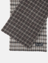 Mfpen checked wool fringed scarf -  | Spazio Pritelli