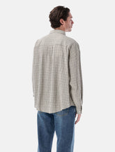 Mfpen Button Down Shirt grey generation check -  | Spazio Pritelli