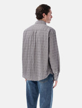 Mfpen Executive Shirt grey textured check -  | Spazio Pritelli