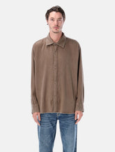 Mfpen Gambler Shirt dark taupe fuzz -  | Spazio Pritelli