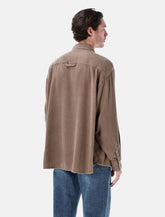 Mfpen Gambler Shirt dark taupe fuzz -  | Spazio Pritelli