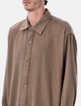 Mfpen Gambler Shirt dark taupe fuzz -  | Spazio Pritelli