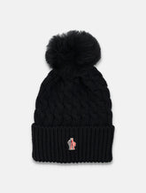 Moncler Grenoble Wool Beanie with Shearling Pom-Pom -  | Spazio Pritelli