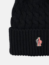 Moncler Grenoble Wool Beanie with Shearling Pom-Pom -  | Spazio Pritelli